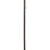 Floor Lamp | Metal | Pull Chain Switch | Paper Shade | Off White & Black
