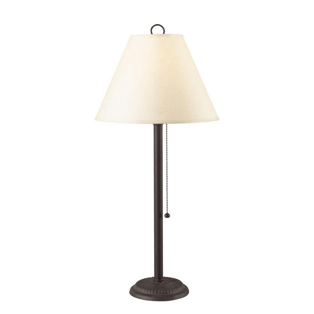 Table Lamp Set | Paper Shade Metal | Pull Chain Switch | Set of 4 | White & Black