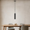 Pendant Light | Hexagonal Metal Frame | Single LED | Glass Diffuser | Black