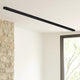 Track Lighting Extension Rod | Metal | 8 Feet | 3 Wire | Black