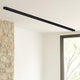 Track Lighting Extension Rod | Metal | 8 Feet | 3 Wire | Black