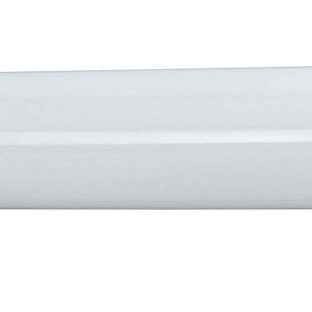 Pipe Design Metal Vanity Light with Hardwired Switch Set of 4 Small,White By Casagear Home BM220719