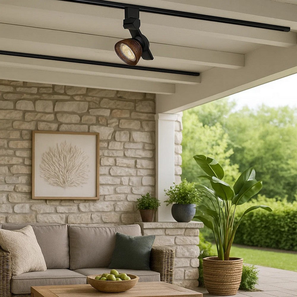 LED Track Fixture | 12W Integrated | Metal | Mesh Head | Black & Bronze