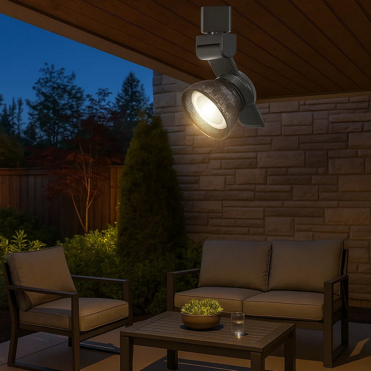 LED Track Fixture | 12W Integrated | Metal | Mesh Head | Black & Bronze