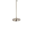 3 Way Metal Floor Lamp with and Adjustable Height Mechanism Silver By Casagear Home BM220821