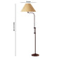 3 Way Metal Floor Lamp with and Adjustable Height Mechanism Brown By Casagear Home BM220823