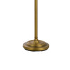 100 Watt Metal Down Bride Floor lamp with Fabric Tapered Drum Shade Gold By Casagear Home BM220828