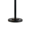 3 Way Metal Body Table Lamp with Swing Arm and Conical Fabric Shade Black By Casagear Home BM220834