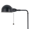 Adjustable Height Metal Pharmacy Lamp with Pull Chain Switch, Black By Casagear Home