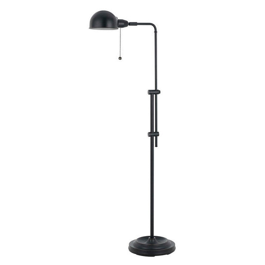 Adjustable Height Metal Pharmacy Lamp with Pull Chain Switch, Black By Casagear Home