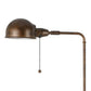 Adjustable Height Metal Pharmacy Lamp with Pull Chain Switch, Bronze By Casagear Home