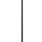 80 Watt Metal Floor Lamp with Dual Gooseneck and Uno Style Shades Black By Casagear Home BM220842