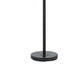 80 Watt Metal Floor Lamp with Dual Gooseneck and Uno Style Shades Black By Casagear Home BM220842