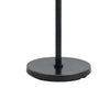 Metal Body Floor Lamp with Fabric Drum Shade and Pull Chain Switch, Black By Casagear Home