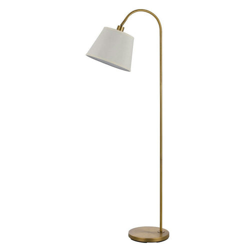 Metal Floor Lamp | 60W | Gooseneck Shape | Stable Base | Gold
