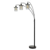 Metal Floor Lamp | 180W | 3 Arms | Cage Shades | Black