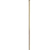 150 Watt Metal Floor Lamp with Swing Arm and Fabric Conical Shade Gold By Casagear Home BM220859