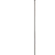 150 Watt Metal Floor Lamp with Swing Arm and Fabric Conical Shade Silver By Casagear Home BM220860