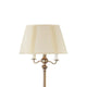 150 Watt 6 Way Metal Floor Lamp with Fabric Tapered Shade Gold By Casagear Home BM220863