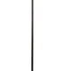 150 Watt 6 Way Metal Floor Lamp with Fabric Tapered Shade Bronze By Casagear Home BM220864