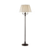 Metal Floor Lamp | 150W | 6 Way | Fabric Tapered Shade | Bronze