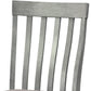 Vertical Slatted Curved Back Side Chair with Fabric Seat Set of 2 Gray By Casagear Home BM220888