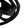 Metal Accent Decor with Interconnected Knot Design Black By Casagear Home BM221165