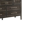 Wooden Dresser with 6 Spacious Drawers and 2 Cabinets Brown By Casagear Home BM221225