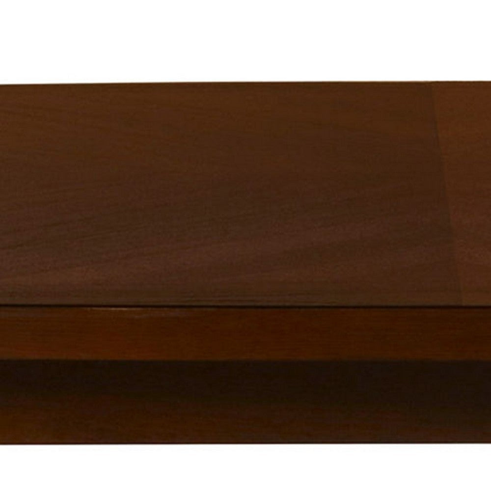 Wooden 5 Piece Counter Height Dining Set Brown and Black By Casagear Home BM221239