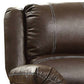 Leatherette Upholstered Recliner Loveseat with Split Tufted Backrest Brown By Casagear Home BM221481