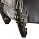 Traditional Fabric Upholstered Wooden Chair with Tufted Details Gray BM221489