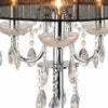 Metal Chandelier Table Lamp | Crystal Accent | Set of 2 | Black & Chrome BM221626