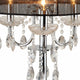 Metal Chandelier Table Lamp | Crystal Accent | Set of 2 | Black & Chrome BM221626