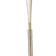 Metal Arc Floor Lamp | 4 Hanging Crystal Lights | Black & Gold