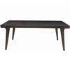 Rectangular Dining Table with Angled Legs and Grain Details, Brown By Casagear Home