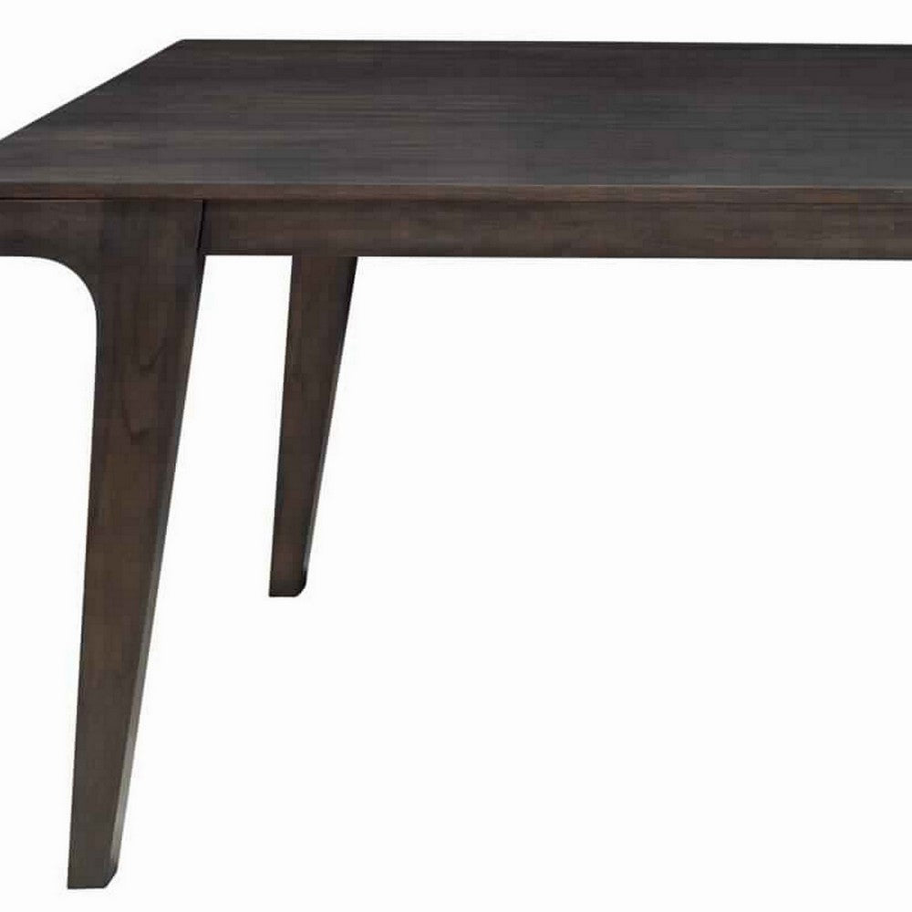 Rectangular Dining Table | Angled Legs | Grain Details | Brown