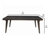 Rectangular Dining Table | Angled Legs | Grain Details | Brown