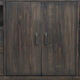 5 Drawer Transitional Wooden Server with 2 Door Compartment, Brown