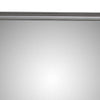 Transitional Style Rectangular Molded Mirror with Wooden Frame, Gray