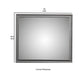Transitional Style Rectangular Molded Mirror with Wooden Frame, Gray