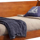 Mid Century Style Wooden Daybed with Round Legs, Brown