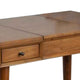 2 Drawer Vanity Desk with Flip Top Mirror and Storage Compartment, Brown