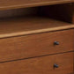 26’’ 2-Drawer Nightstand with Open Compartment Brown By Casagear Home BM222486