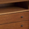 26’’ 2-Drawer Nightstand with Open Compartment Brown By Casagear Home BM222486