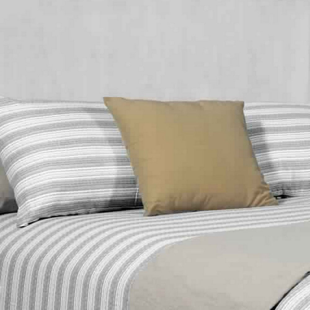 Mid Century Modern Wooden Queen Panel Bed with Round Legs, Gray