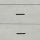 3 Drawer Mid Century Modern Wooden Chest with Splayed Legs, Small, Gray