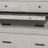 4 Drawer Mid Century Modern Wooden Chest with Pull Out Tray, Gray