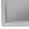 Mid Century Modern Rectangular Molded Mirror with Wooden Frame, Gray