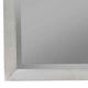 Mid Century Modern Rectangular Molded Mirror with Wooden Frame, Gray