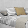 Mid Century Modern Wooden California King Bed with Round Legs, Gray